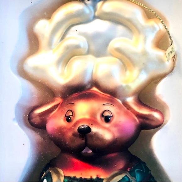 NIP! Kurt S Adler Glass Christmasy Reindeer Ornament - Picture 3 of 7